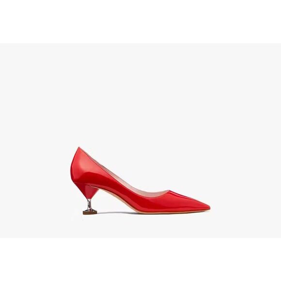 Kate Spade Red “Martini Glass” Garnish Pointed Toe Pumps Size 7.5 NEW - Picture 2 of 8
